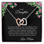 To My Daughter - Interlocking Hearts - Love Mom