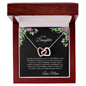 To My Daughter - Interlocking Hearts - Love Mom