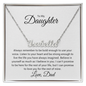 Daughter Name Necklace - Love Dad