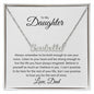 Daughter Name Necklace - Love Dad