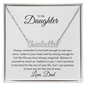 Daughter Name Necklace - Love Dad