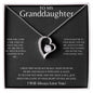 Granddaughter Forever Heart Necklace
