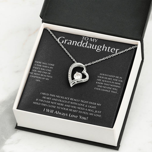 Granddaughter Forever Heart Necklace