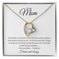 To my Mom Forever love necklace