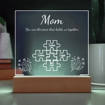 Mom Piece That Holds US Together Personalized Acrylic Plaque