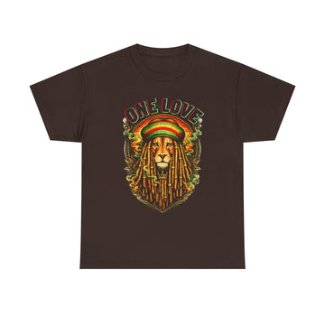 One Love Lion Rasta T-Shirt — Reggae Lion Graphic Tee