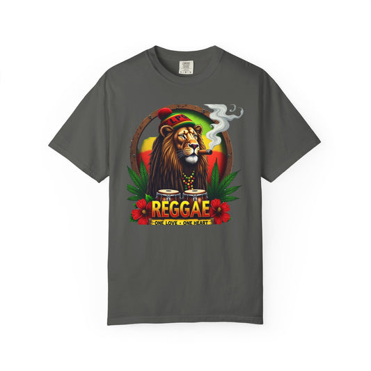 Reggae Lion T-Shirt – One Love One Heart Rasta Graphic Tee