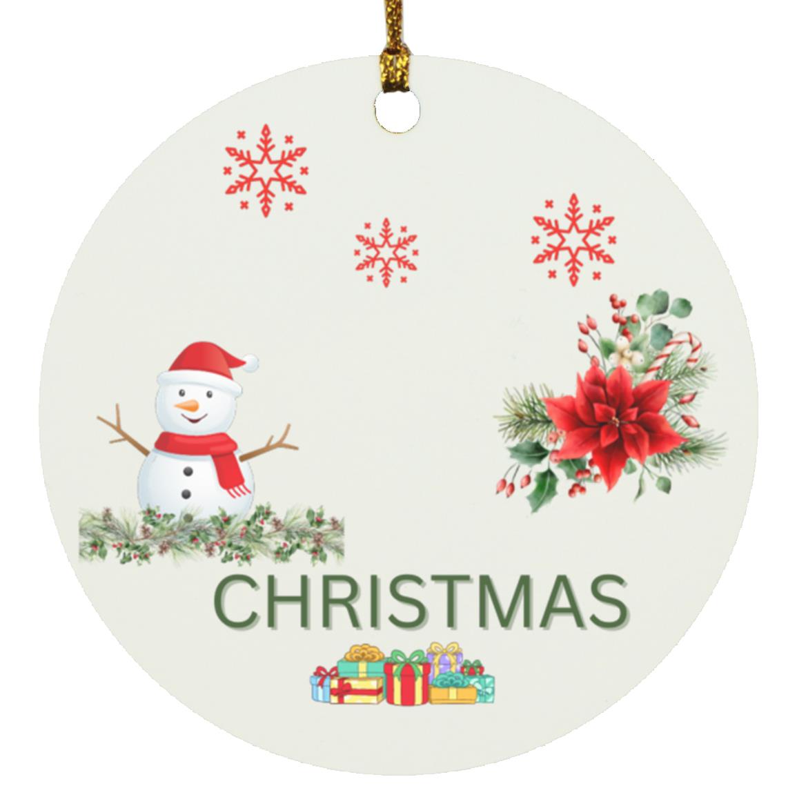 SUBORNC Circle Chrstmas ornament