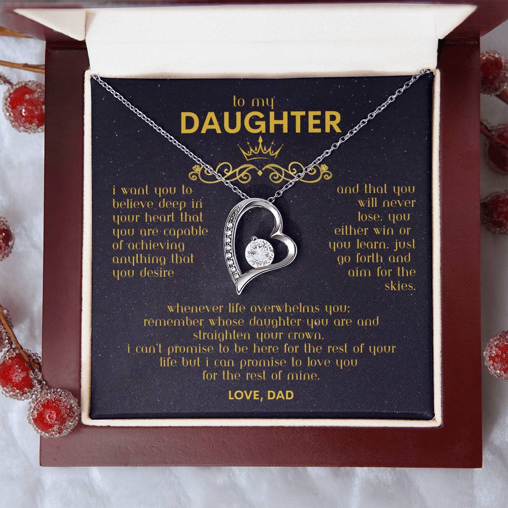 To My Daughter - Forever Love Necklace