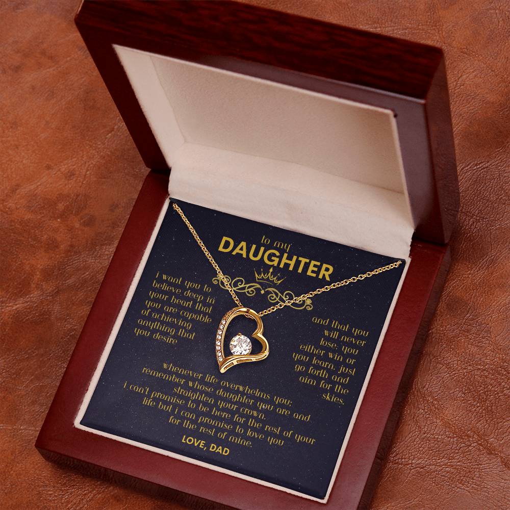 To My Daughter - Forever Love Necklace