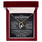 To my Daughter- Love Dad  forever love necklace