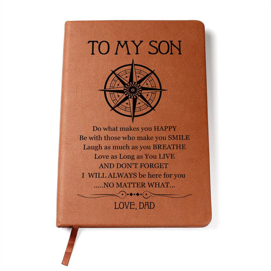 Do what makes you happy leather journal