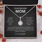To  my Beloved MomI You are the worldI Eternal Hope Neckclace