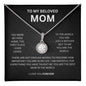 To  my Beloved MomI You are the worldI Eternal Hope Neckclace