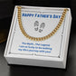 Happy Father's Day - Cuban Link Chain