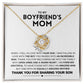 To My Boyfriend's MomI Love Knot Necklace I Mother's day Gift