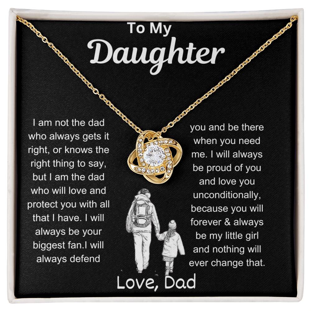 To My Daughter Love Knot