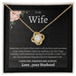 To My Wife Love Knot Necklace