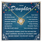 Daughter - Keep Moving Forward - Love Knot Necklace