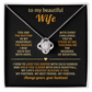 Heartfelt Gift for Wife – Romantic Jewelry with Message Card