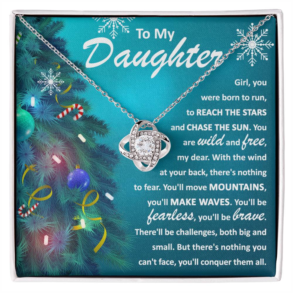 Daughter - Born to Run - Love Knot Necklace