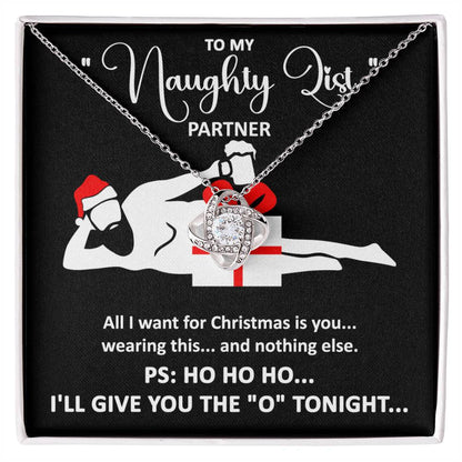 To My Naughty List- My Soulmate Love Knot Necklace