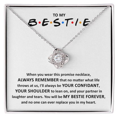 Bestie - Promise Necklace - Love Knot Necklace