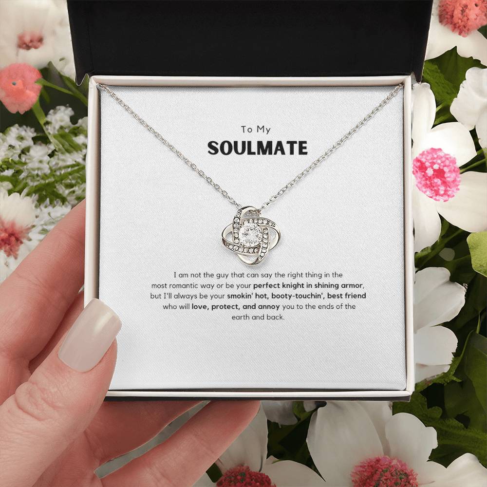 To My Soulmate /Love Knot Necklace