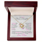 To my Bonus Daughter I Love knot necklace