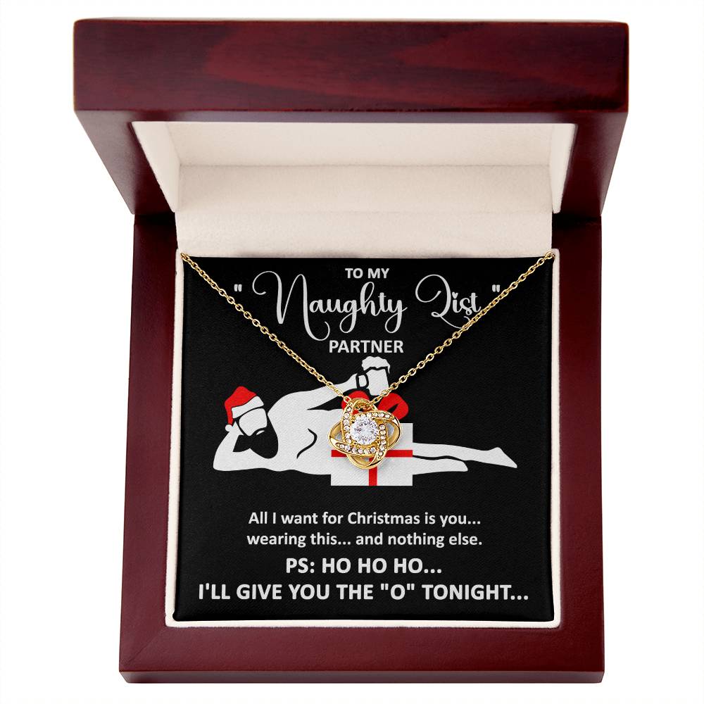 To My Naughty List- My Soulmate Love Knot Necklace