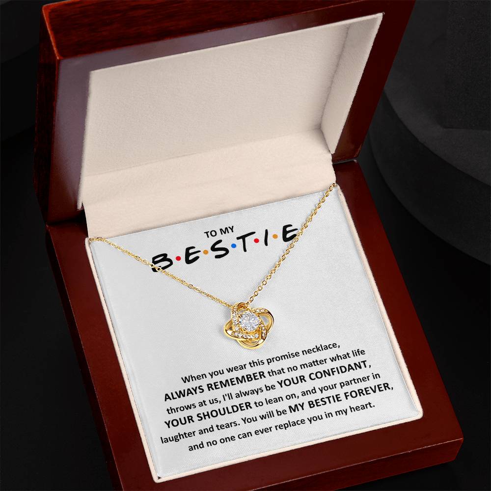 Bestie - Promise Necklace - Love Knot Necklace