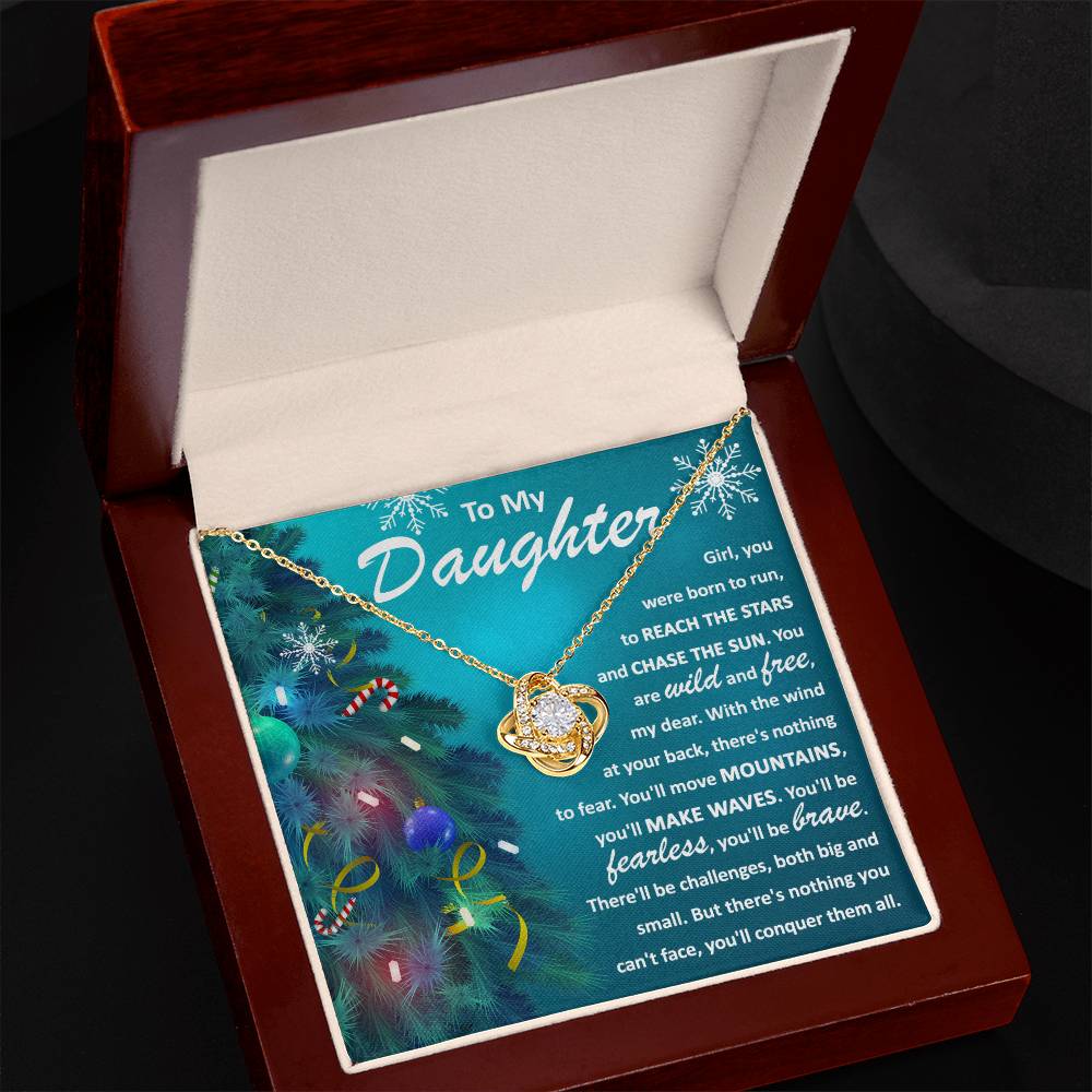 Daughter - Born to Run - Love Knot Necklace