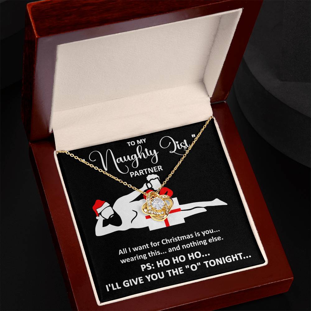 To My Naughty List- My Soulmate Love Knot Necklace