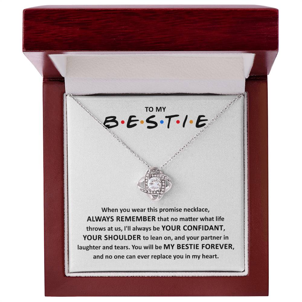 Bestie - Promise Necklace - Love Knot Necklace