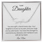 To my Daughter custom name necklace