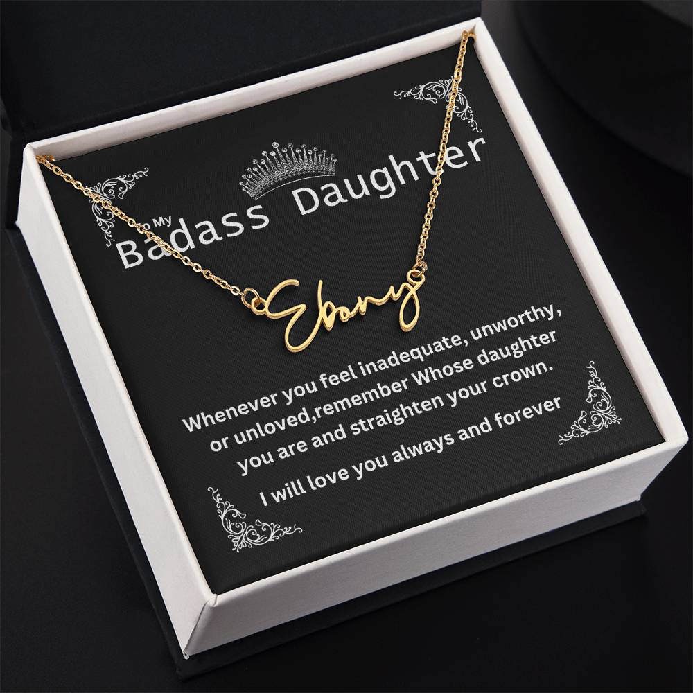 Personalized  name necklace -B