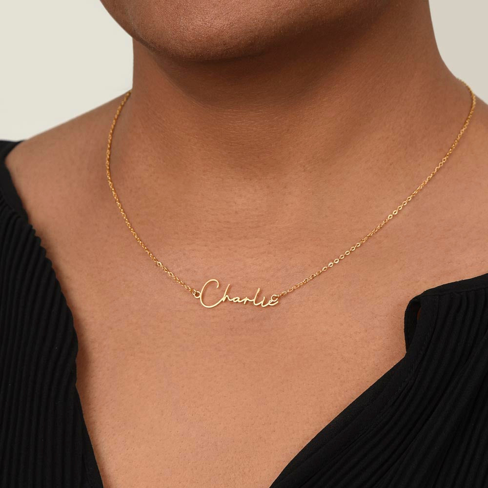 Personalized  name necklace -B