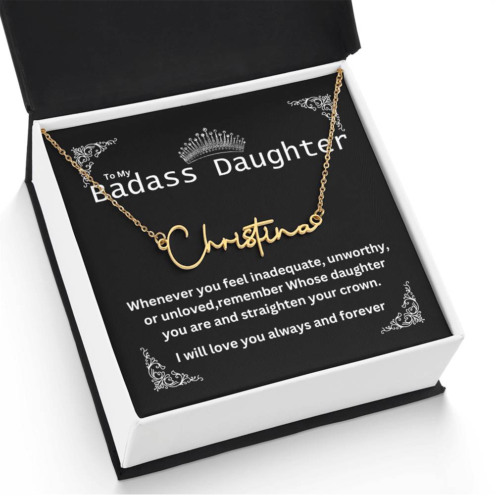 Personalized  name necklace -B