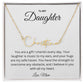 To my Daughter custom name necklace