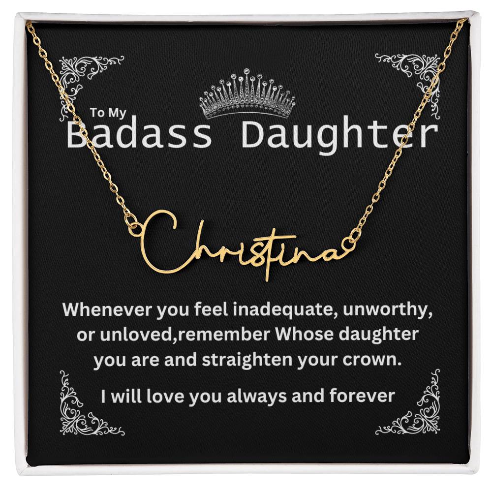 Personalized  name necklace -B