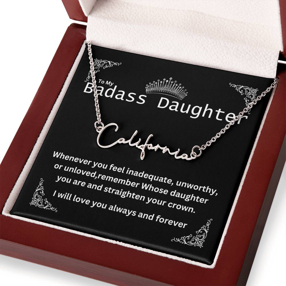 Personalized  name necklace -B