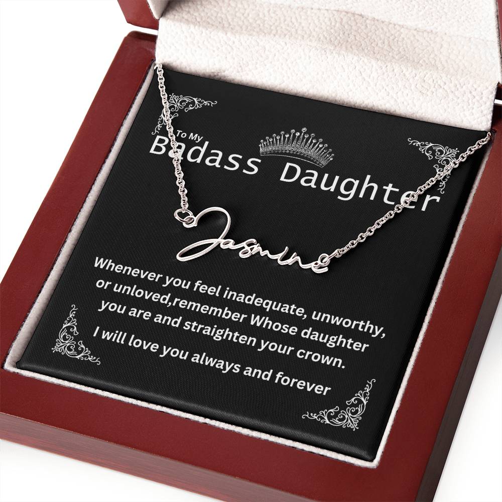 Personalized  name necklace -B