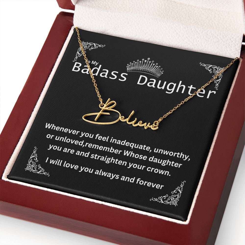 Personalized  name necklace -B