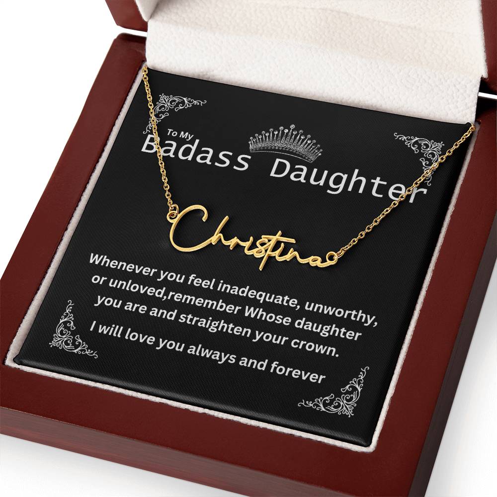 Personalized  name necklace -B