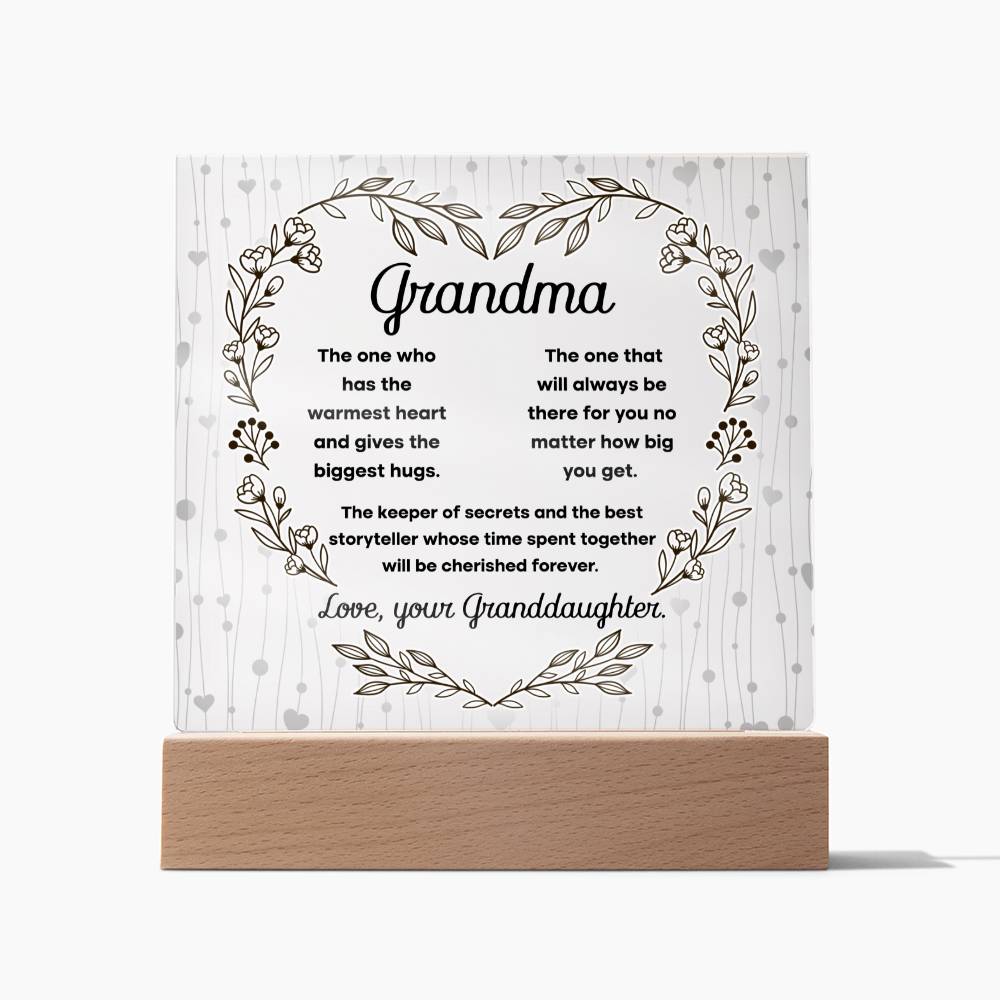 Grandma - Cherished Forever - Acrylic