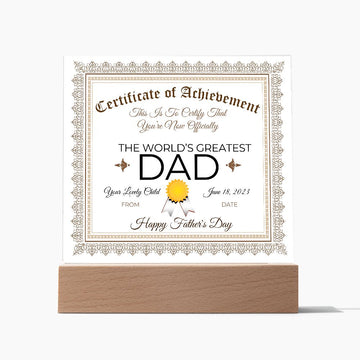 DAD Acrylic Square Plaque