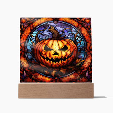 Halloween - Pumpkin - Stained Glass