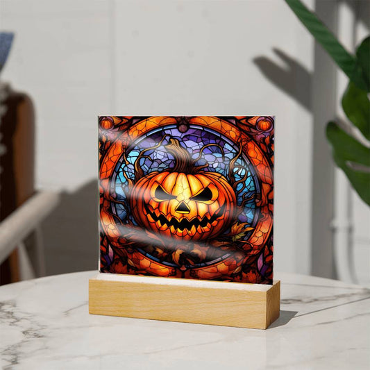 Halloween - Pumpkin - Stained Glass