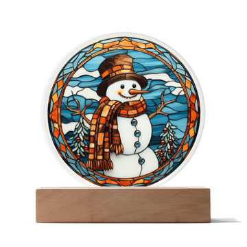 Stained Glass Snowman - Acrylic