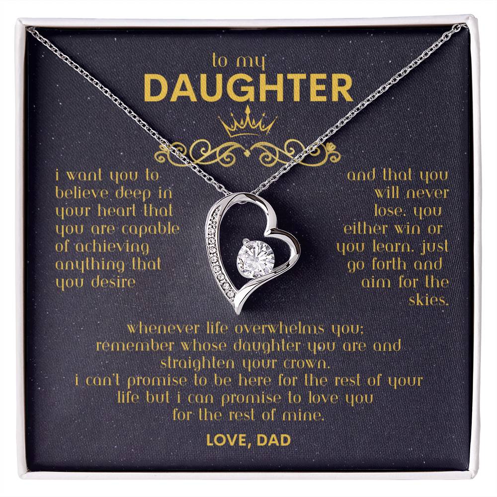 To My Daughter - Forever Love Necklace